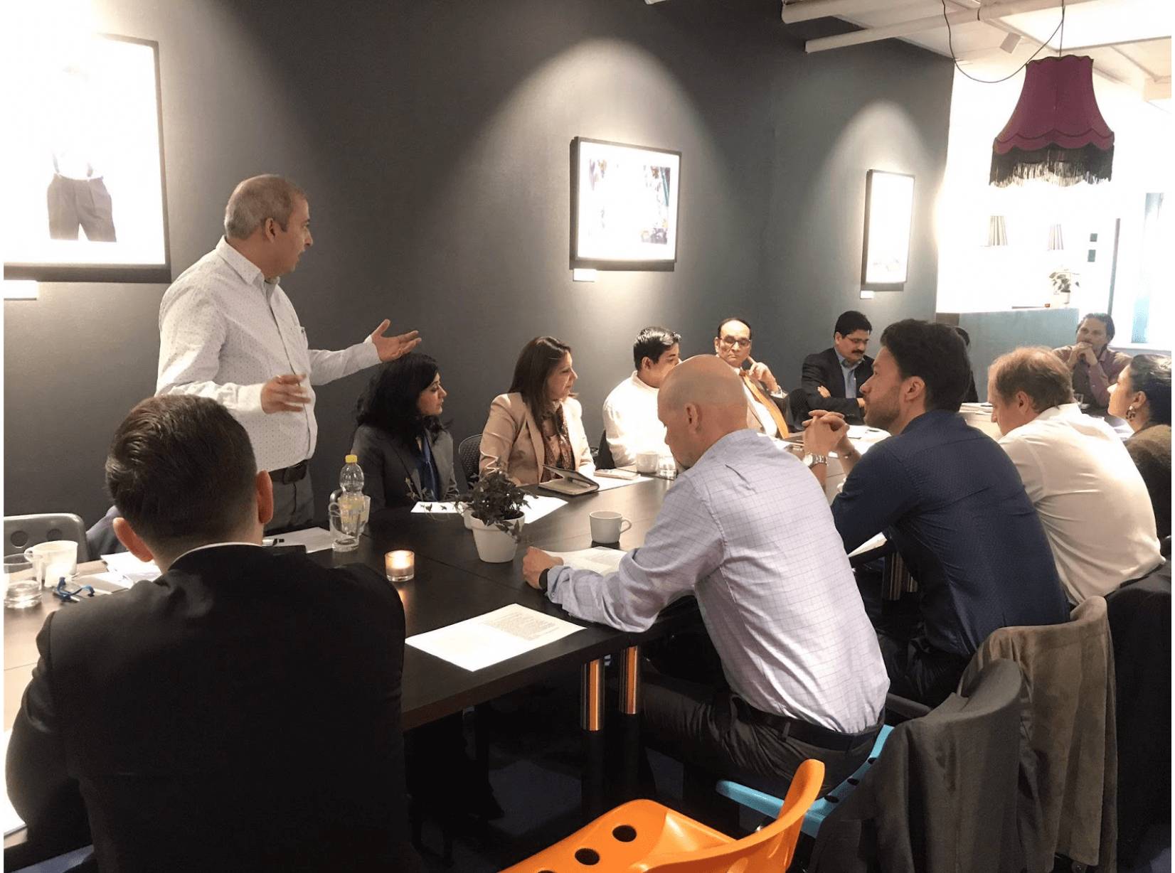 Figure 1 - Indian delegation with Swecare members at H2 Health Hub