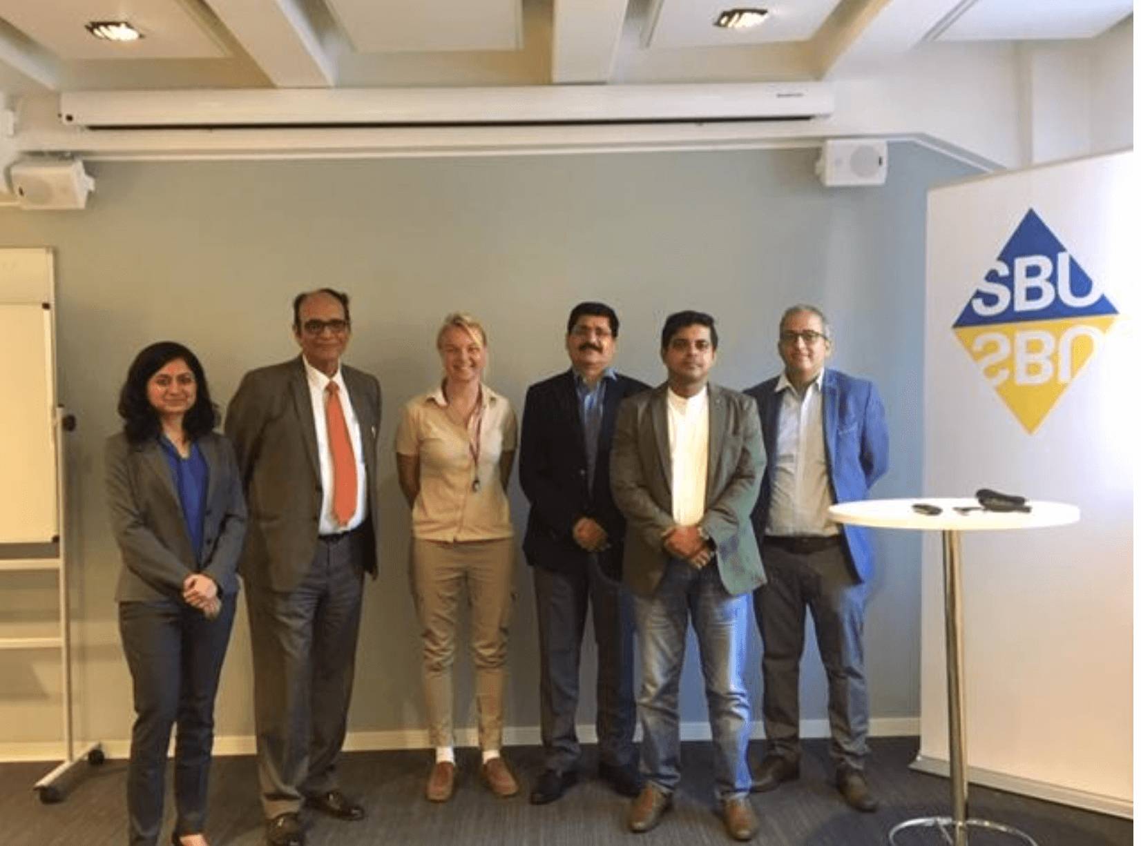 Figure 4 - Indian delegation members with SBU Staff, Sophie Werko